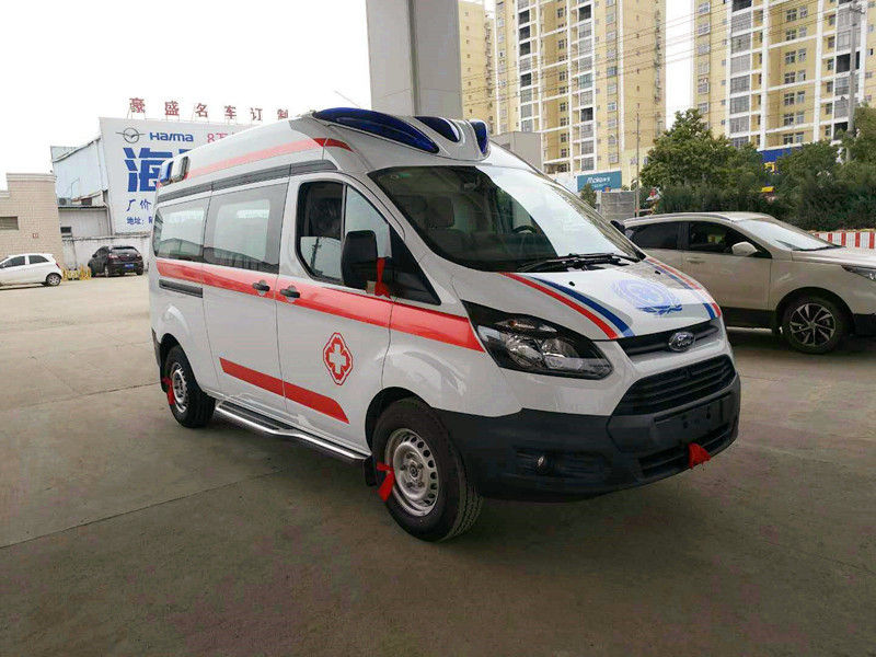 福特新全顺V362短轴汽油转运型救护车